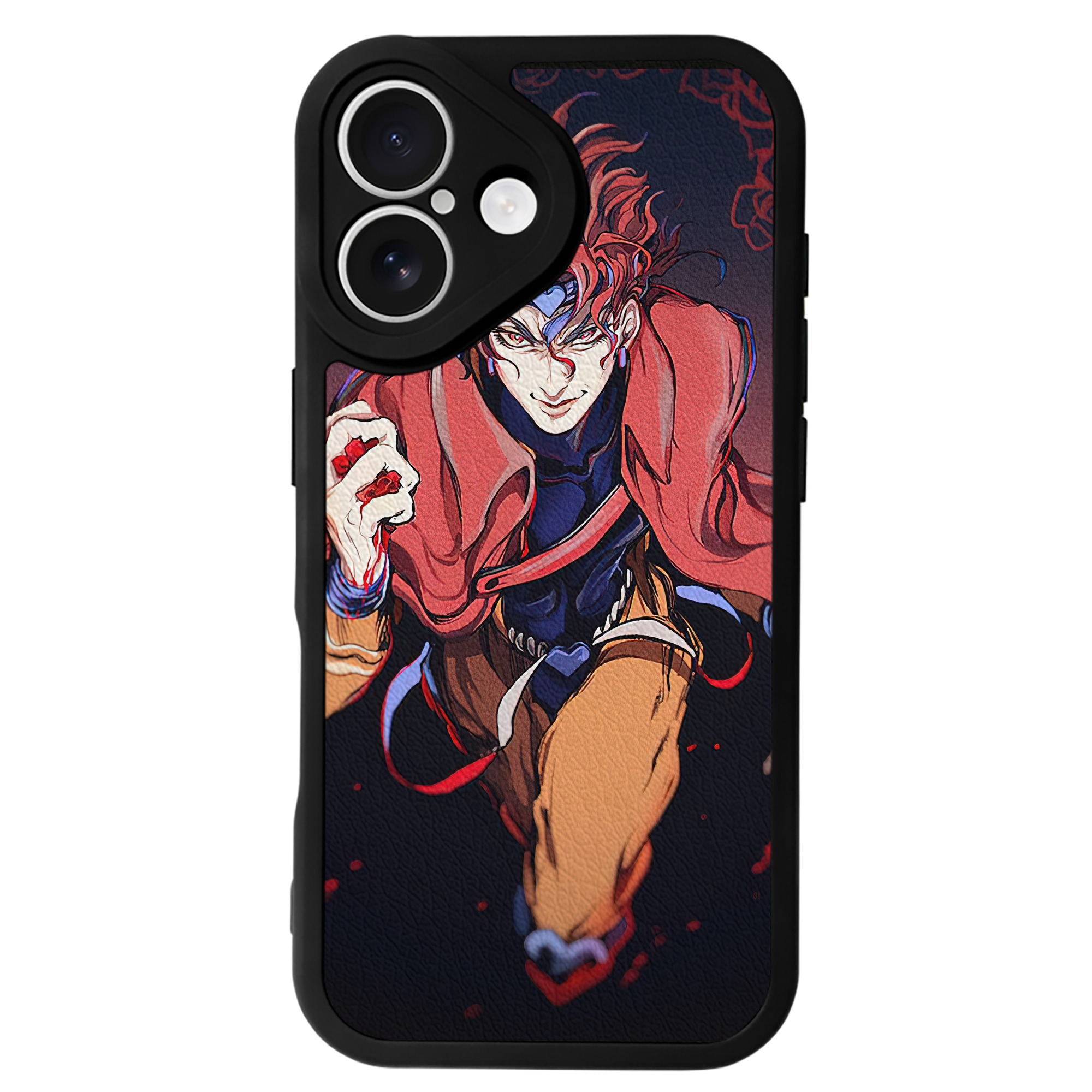 （画像用） ジョジョの奇妙な冒険 JoJo's Bizarre Adventure 【iPhone 16シリーズ対応】シリコンスマホケース（レザー調） 材質：シリコン